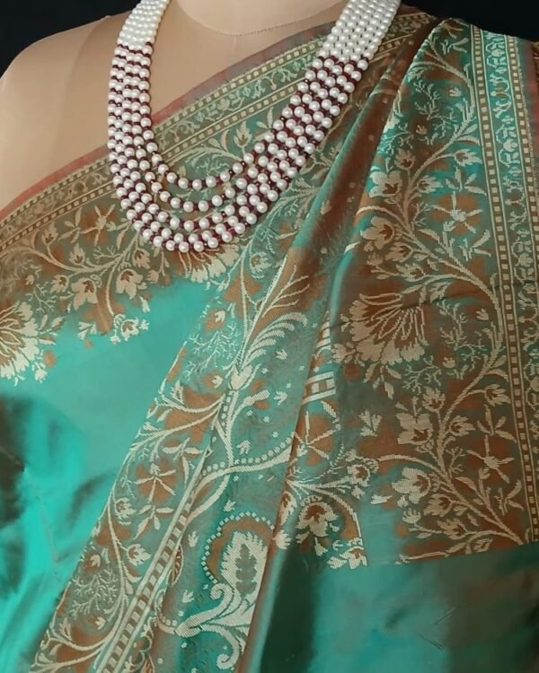 No Zari Banarasi pure Katan Silk saree - (BANA0026)