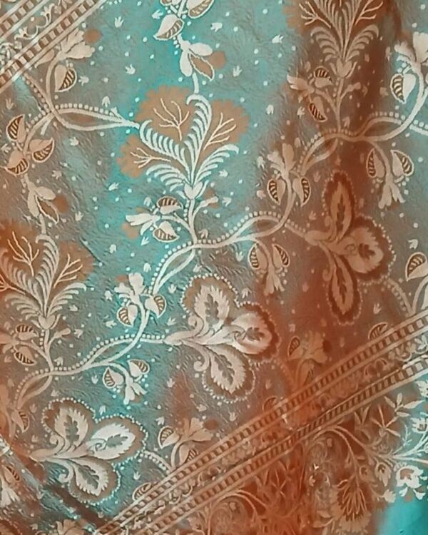 No Zari Banarasi pure Katan Silk saree - (BANA0026) - Image 7