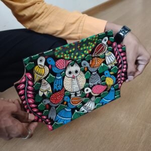 Handpainted Wooden Tray from Bengal - (HWTB0001)