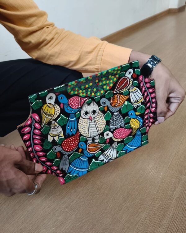 Handpainted Wooden Tray from Bengal - (HWTB0001)