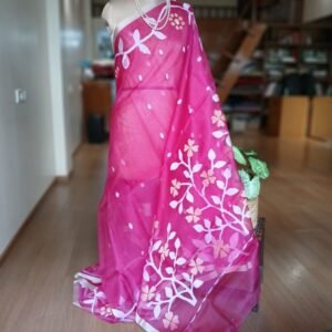 Handweave Jamdani Silk Saree – (SJMS1102)