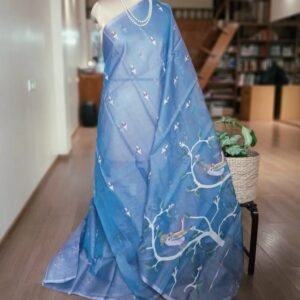Handweave Jamdani Silk Saree – (SJMS1109)