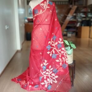 Handweave Jamdani Silk Saree – (SJMS1104)
