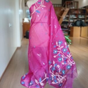 Handweave Jamdani Silk Saree – (SJMS1096)