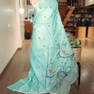 Handweave Jamdani Silk Saree – (SJMS1111)