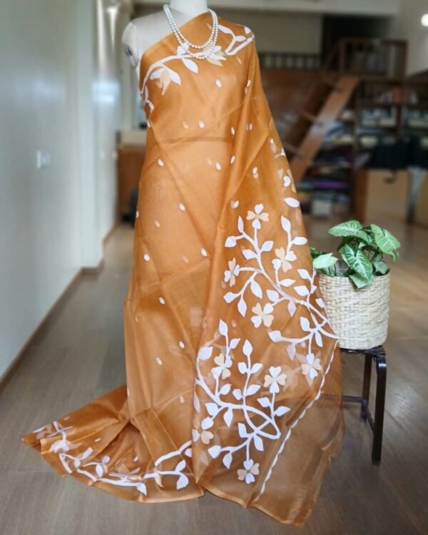 Handweave Jamdani Silk Saree – (SJMS1106)