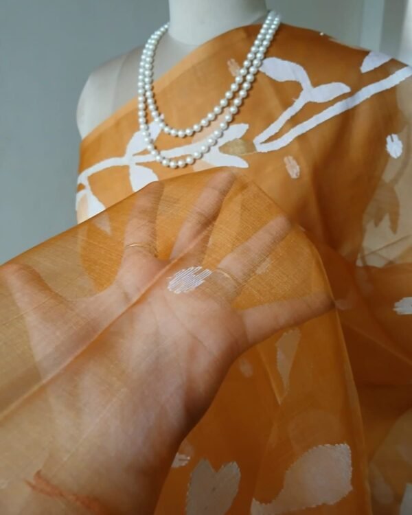 Handweave Jamdani Silk Saree – (SJMS1106) - Image 2