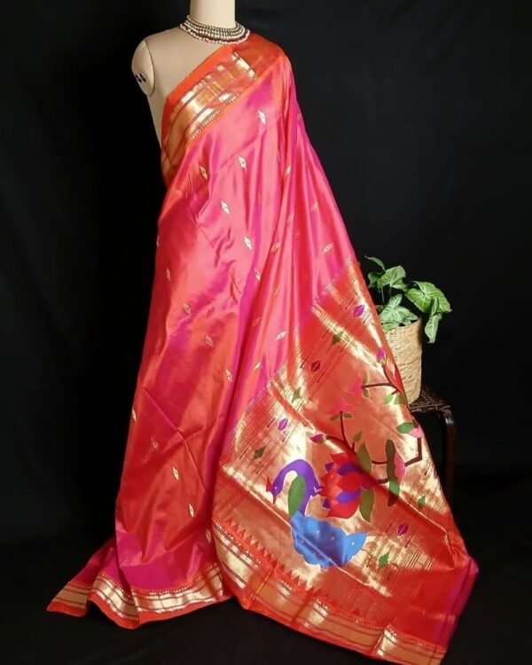 Hastapadar Paithani Handloom in pure silk - (HPHS0001) - Image 3