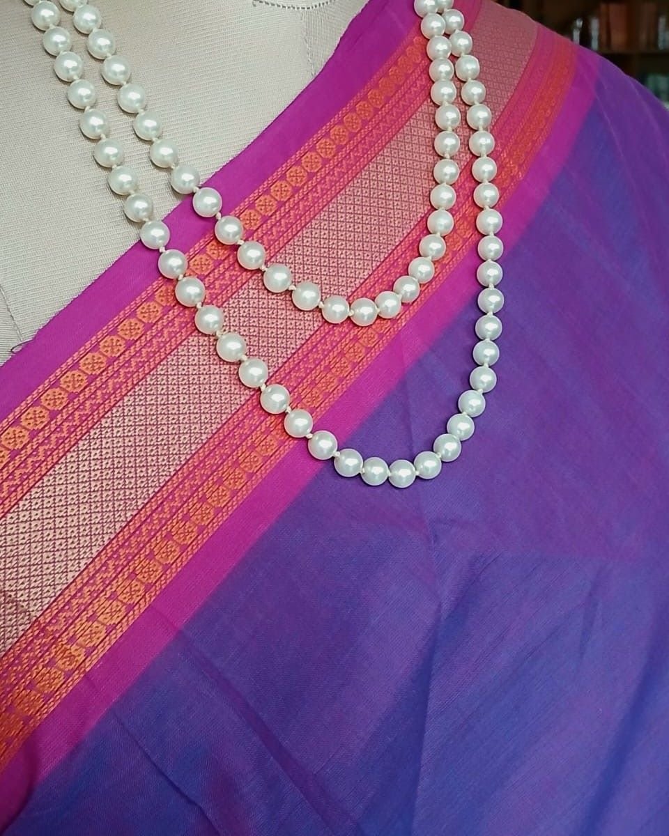 Cotton Handweave Saree from Sivagangai - (CHSS0001) - Image 4