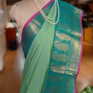 Cotton Handweave Saree from Sivagangai - (CHSS0003)