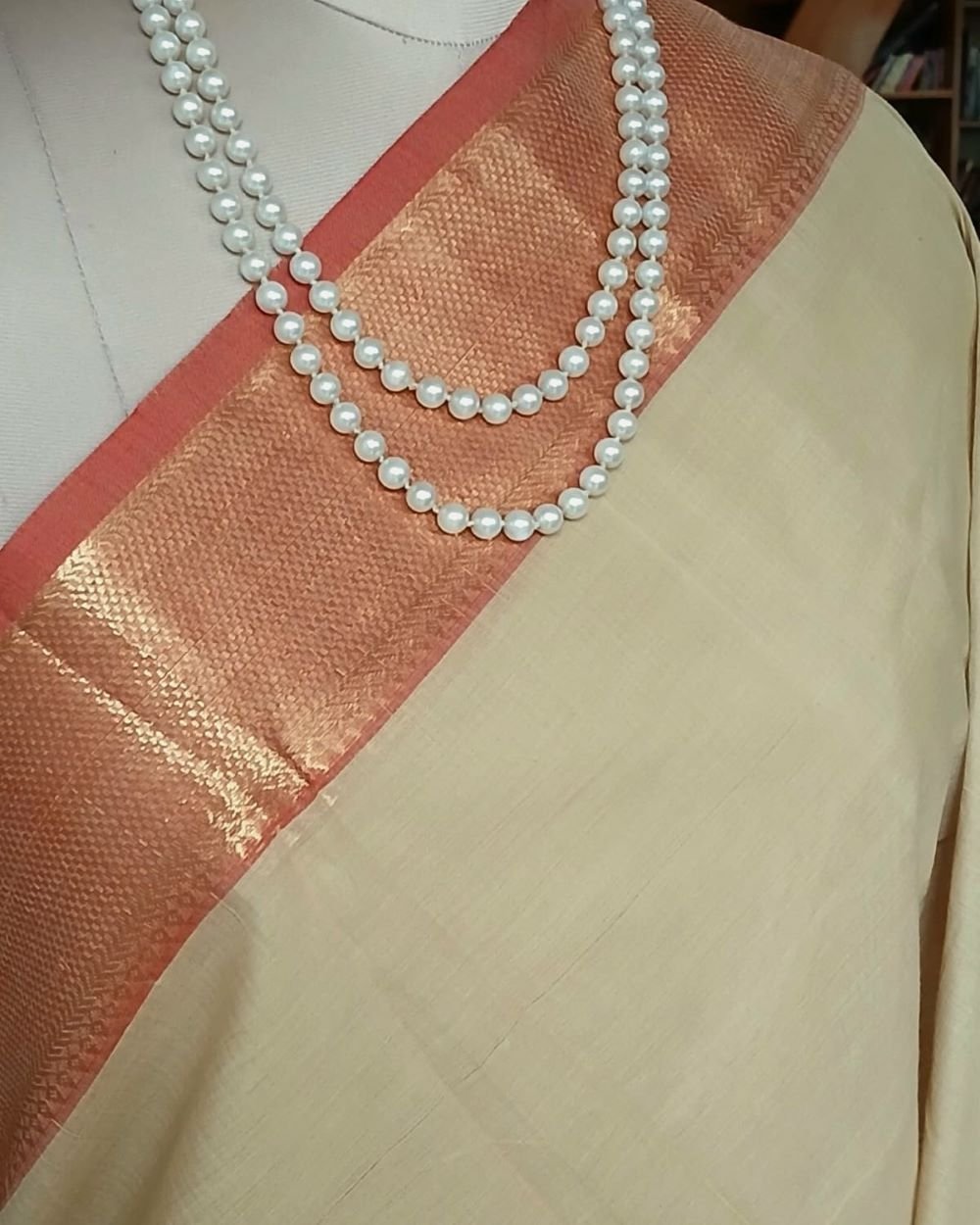 Cotton Handweave Saree from Sivagangai - (CHSS0004) - Image 4