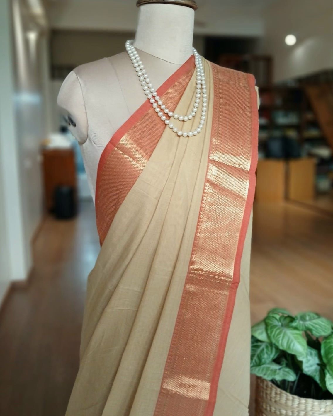 Cotton Handweave Saree from Sivagangai - (CHSS0004)