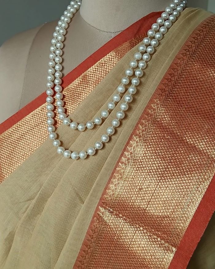 Cotton Handweave Saree from Sivagangai - (CHSS0004) - Image 5