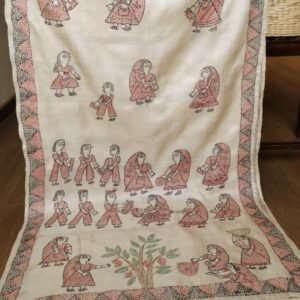 Beautiful Sujani Hand Embroidered Stole - (BSHS0001)