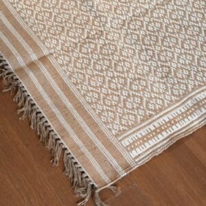 Handweave Dhurrie in jute, from Warangal -(HDJW0002)