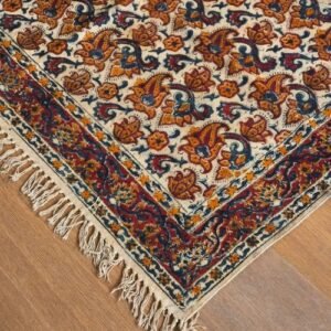 Kalamkari Dhurrie from Warangal (6 x 4 ft) – (NWKD1019)