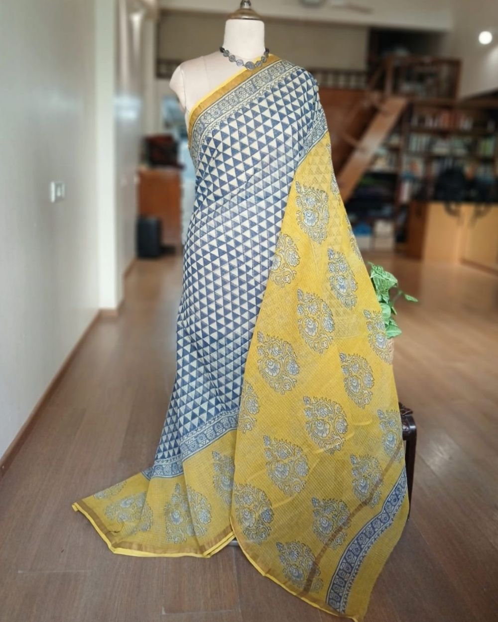 Kota Doria Cotton Saree – (KDCS1040) - Image 2