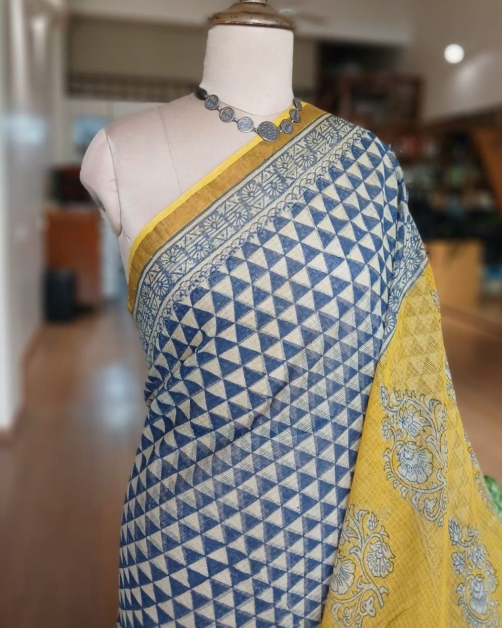 Kota Doria Cotton Saree – (KDCS1040) - Image 4