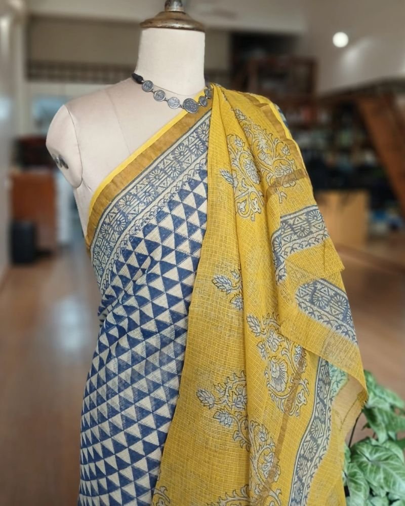 Kota Doria Cotton Saree – (KDCS1040) - Image 5