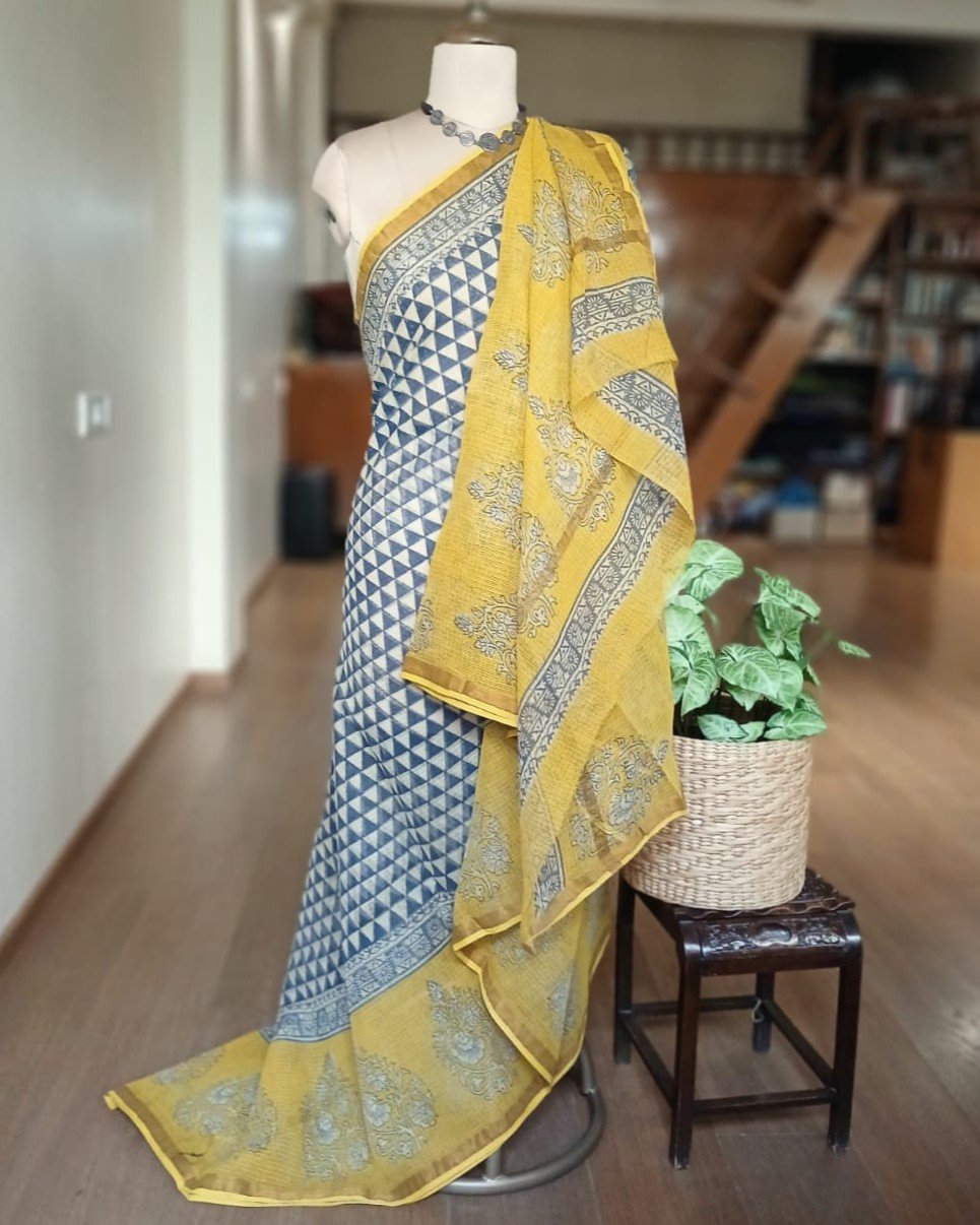 Kota Doria Cotton Saree – (KDCS1040) - Image 6