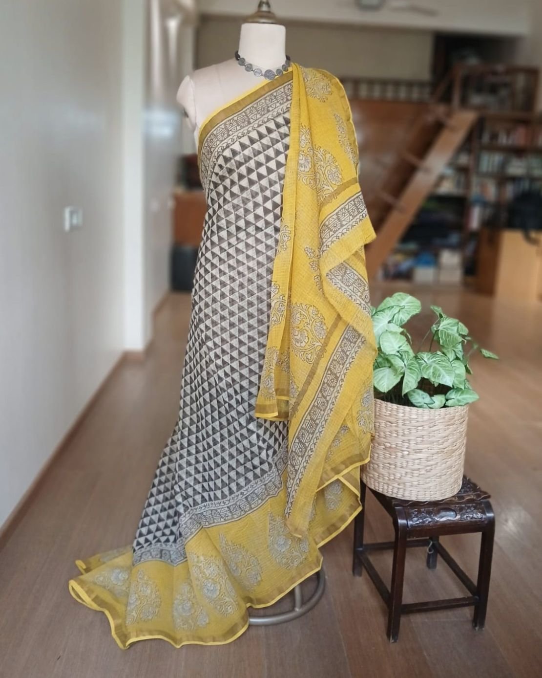 Kota Doria Cotton Saree – (KDCS1041) - Image 6