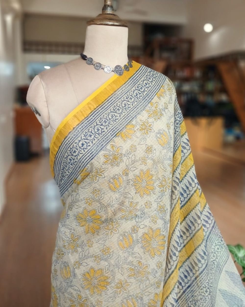 Kota Doria Cotton Saree – (KDCS1042) - Image 4