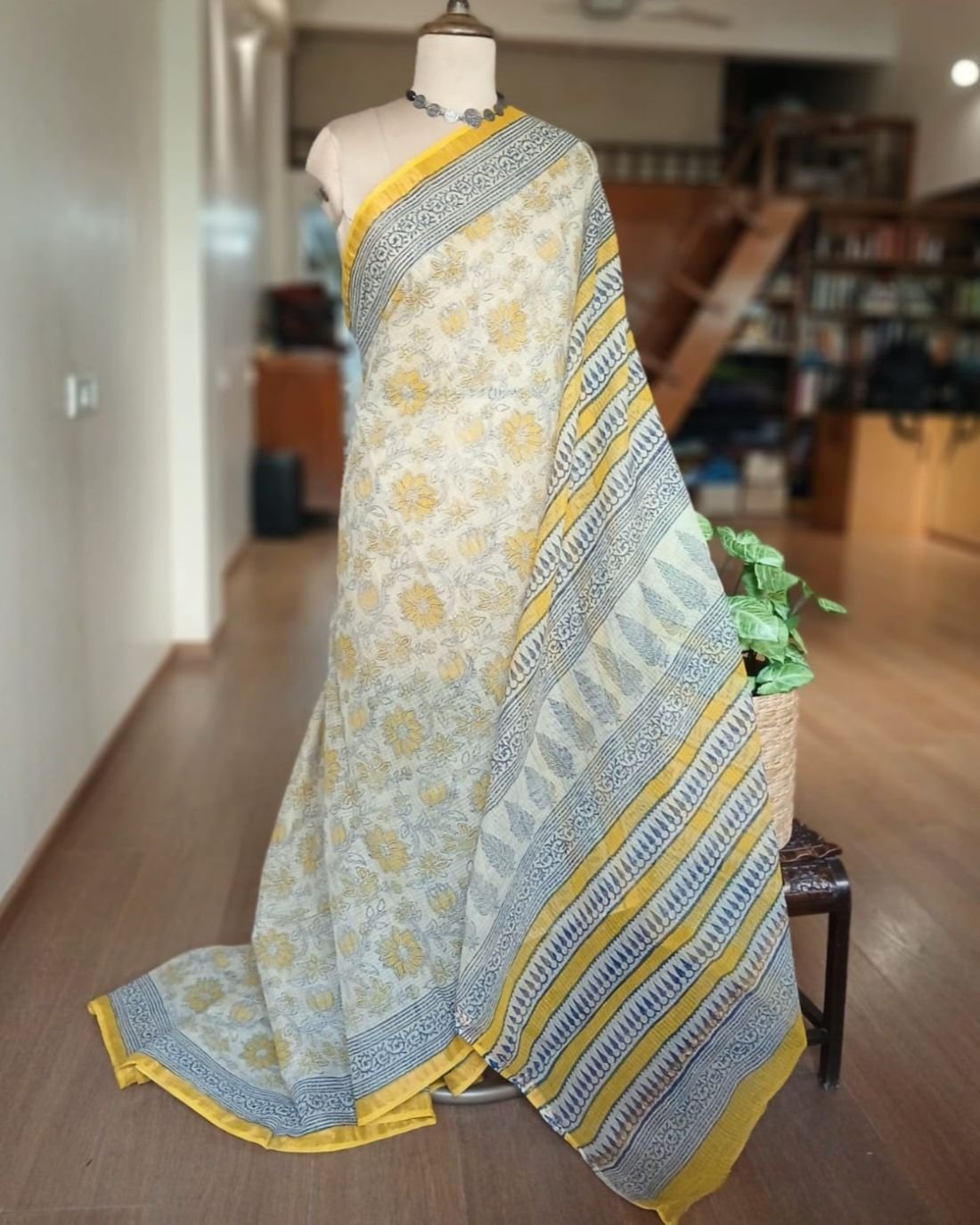 Kota Doria Cotton Saree – (KDCS1042) - Image 2