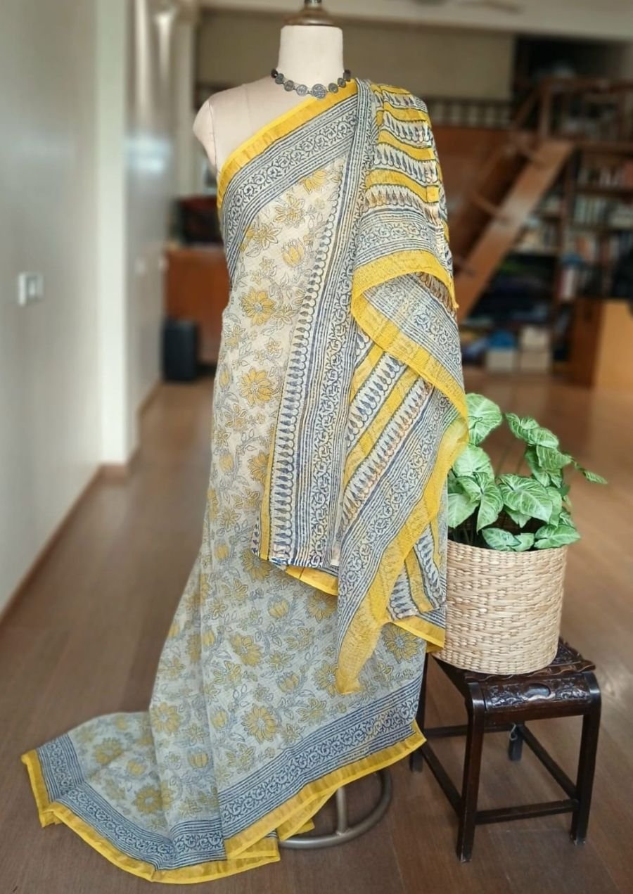 Kota Doria Cotton Saree – (KDCS1042) - Image 6