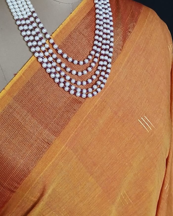 Hastapadar Paithani Handloom in cotton – (HPHS0007) - Image 5
