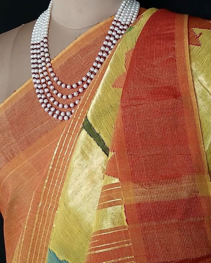 Hastapadar Paithani Handloom in cotton – (HPHS0007) - Image 7