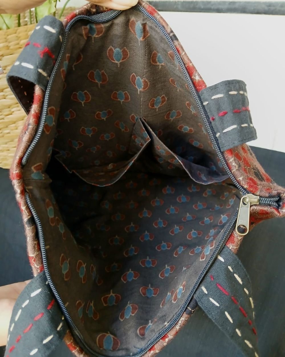 Ajrakh Tote Bag – (ATBG0009) - Image 3
