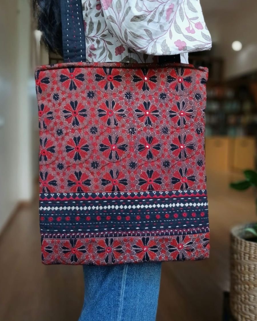 Ajrakh Tote Bag – (ATBG0009) - Image 4