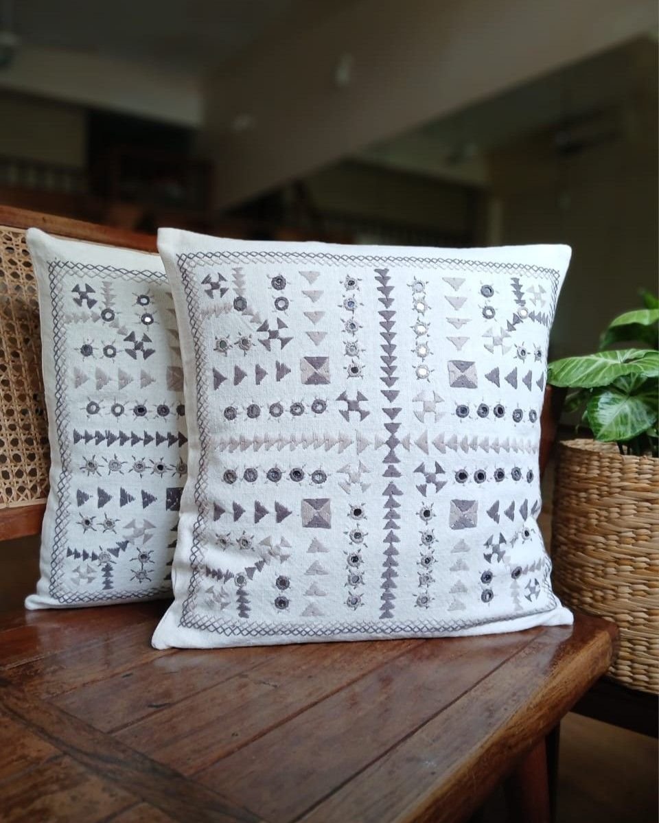 Barmer Embroidered Cushion Cover Set - (BECC0011) - Image 4