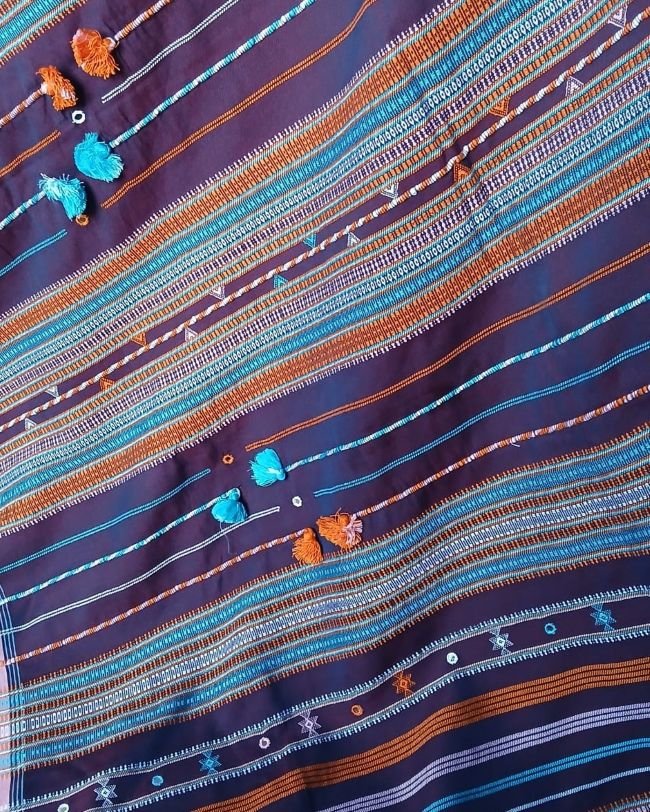 Bhujodi Saree handwoven in Soft Cotton – (BHUJ1001) - Image 8