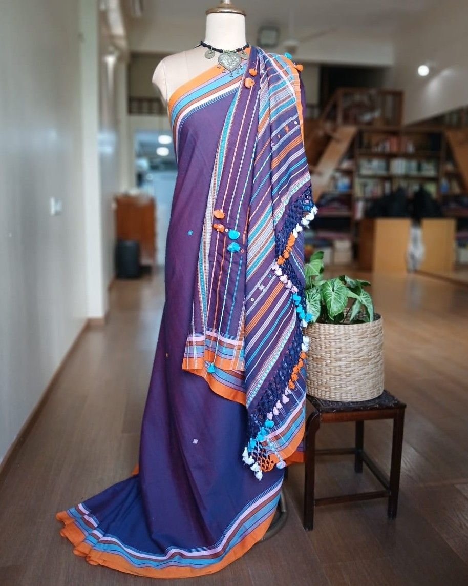 Bhujodi Saree handwoven in Soft Cotton – (BHUJ1001)