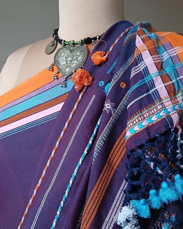 Bhujodi Saree handwoven in Soft Cotton – (BHUJ1001) - Image 5