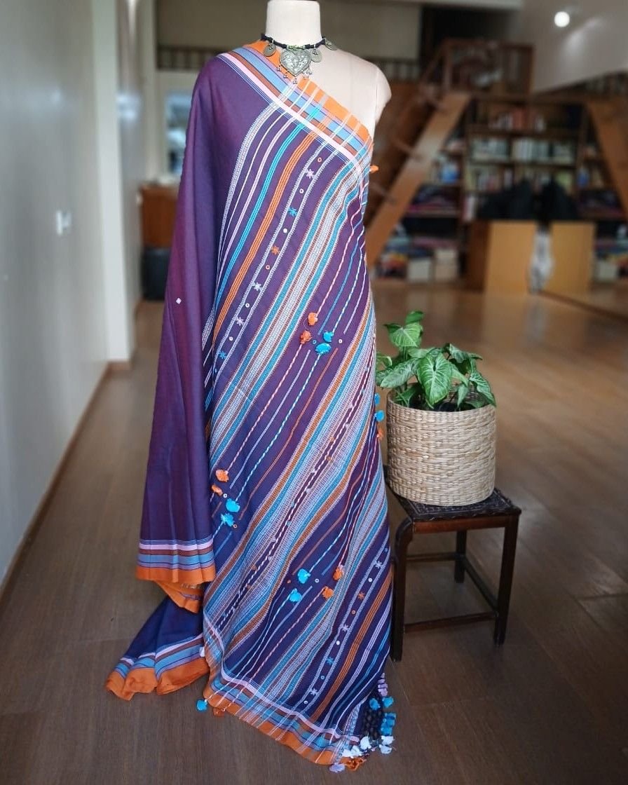 Bhujodi Saree handwoven in Soft Cotton – (BHUJ1001) - Image 6