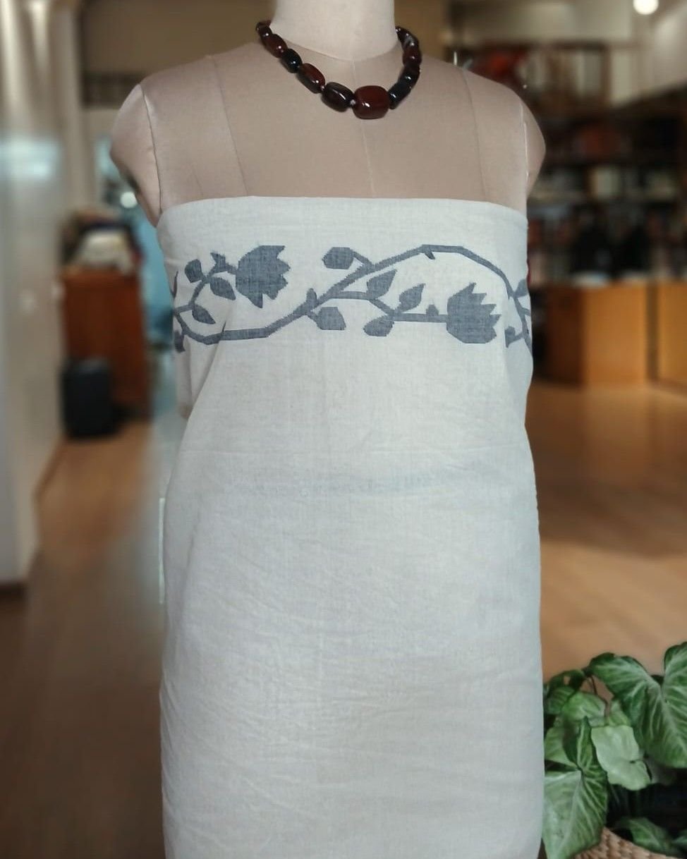 Hand Jamdani from Phulia - (HJFP0002) - Image 10