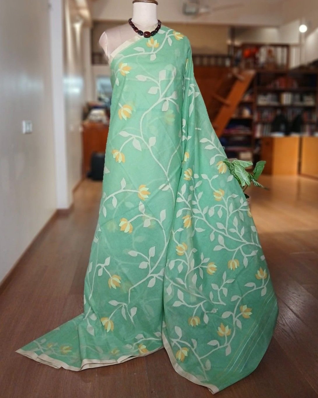 Hand Jamdani Cotton with all-over work - (HJFP0004)