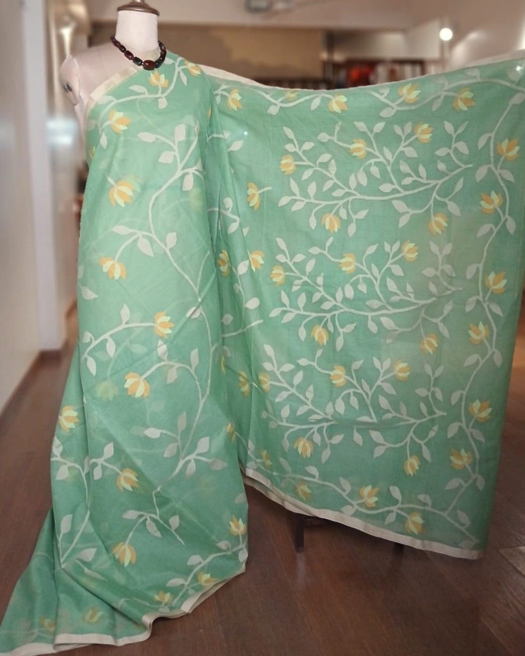 Hand Jamdani Cotton with all-over work - (HJFP0004) - Image 2