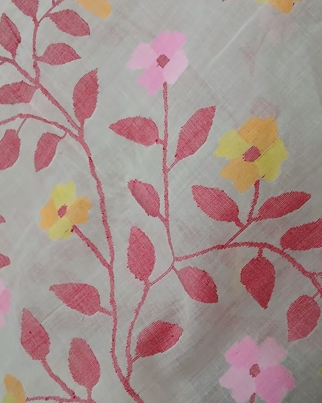 Hand Jamdani from Phulia - (HJFP0005) - Image 8