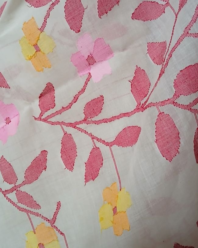 Hand Jamdani from Phulia - (HJFP0005) - Image 9