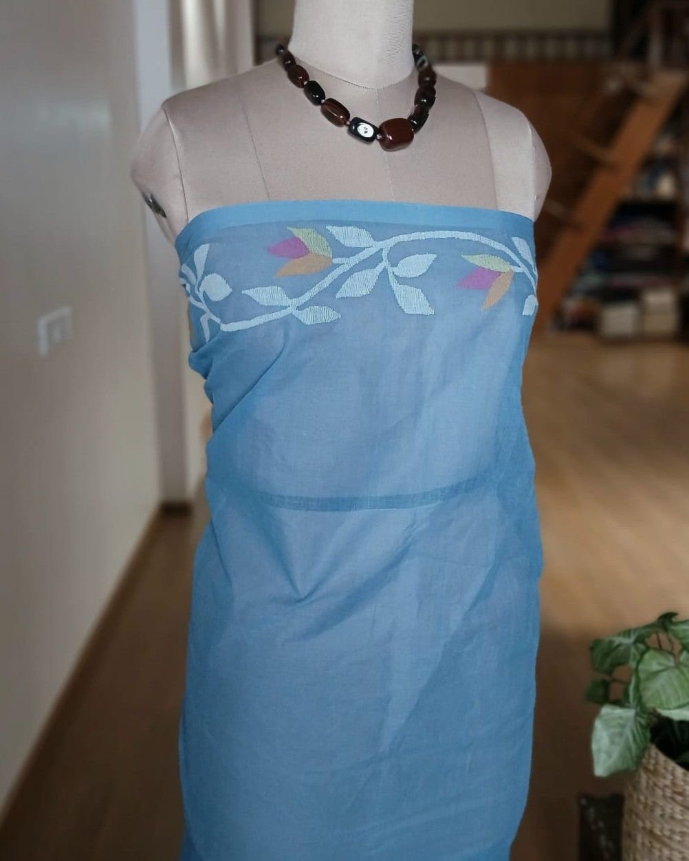 Hand Jamdani from Phulia - (HJFP0006) - Image 10