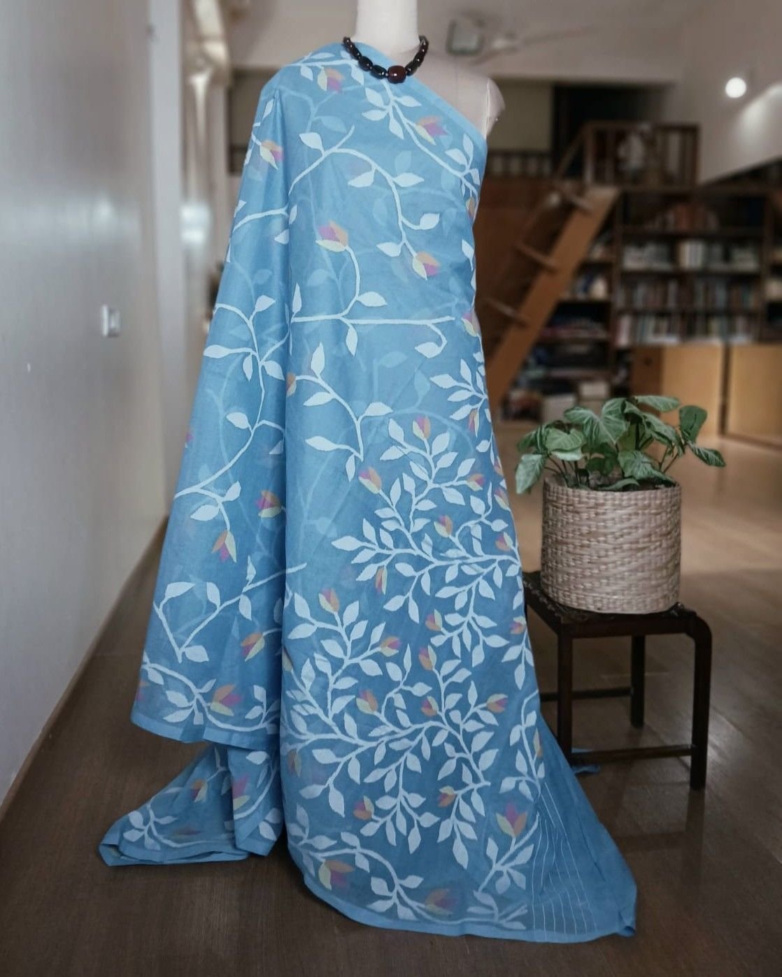 Hand Jamdani from Phulia - (HJFP0006) - Image 6