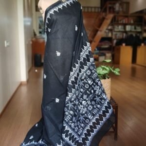 Cotton Kantha Saree from Santiniketan – (KNCS1039)