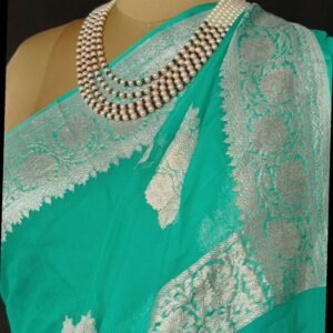 Georgette Pure Silk Handweave from Banaras – (GBHS1009)