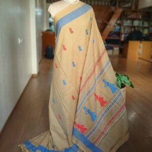 Gollabhama (milkmaid / gopika) handweave saree in cotton – (WGHS1015)