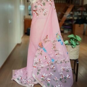 Handpainted Saree on Kota Doria – (HPKD0016)