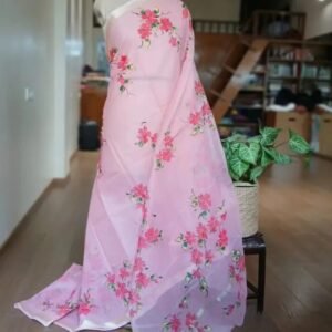 Handpainted Saree on Kota Doria – (HPKD0018)