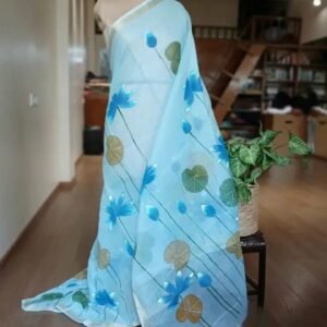 Handpainted Saree on Kota Doria – (HPKD0017)